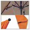 California Umbrella 7.5' Black Aluminum Market Patio Umbrella, Sunbrella Tangerine 194061334317 - alternate 3